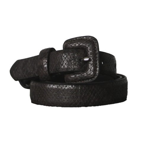 Front - Eastern Counties Leather Womens/Ladies Faux Snake Print Belt