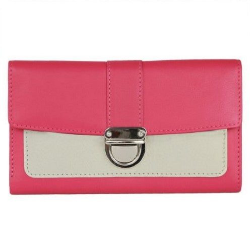 Front - Eastern Counties Leather Womens/Ladies Dana Purse With Push Clasp