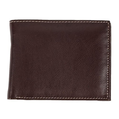 Front - Eastern Counties Leather Mens Mark Trifold Wallet With Coin Pocket