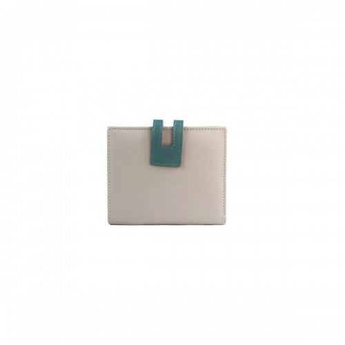 Front - Eastern Counties Leather Cassie Contrast Panel Leather Purse