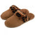 Front - Eastern Counties Leather Womens/Ladies Grace Leopard Print Sheepskin Slippers