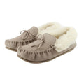 Front - Eastern Counties Leather Womens/Ladies Willa Suede Moccasins