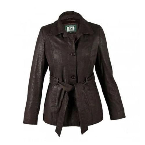 Front - Eastern Counties Leather Womens/Ladies Classic Leather Jacket