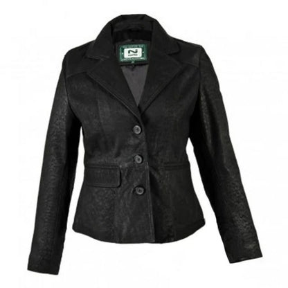 Front - Eastern Counties Leather Womens/Ladies Leather Short Blazer