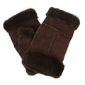 Black - Front - Eastern Counties Leather Womens-Ladies Glitten Sheepskin Mittens