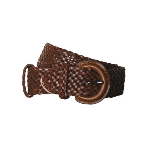 Front - Eastern Counties Leather NLB04 Plaited Bonded Leather Waist Belt