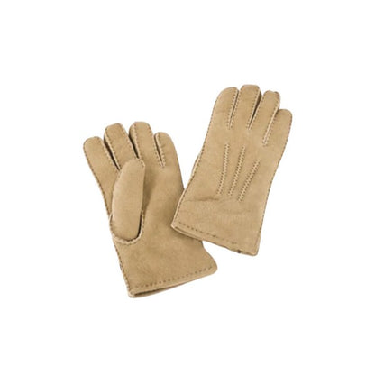 Beige - Front - Eastern Counties Leather Womens-Ladies LSG-SP Stitch Detail Sheepskin Gloves