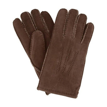 Front - Eastern Counties Leather Womens/Ladies Stitch Detail Sheepskin Winter Gloves