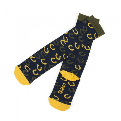Front - Tikaboo Childrens/Kids Horseshoe Knee High Socks