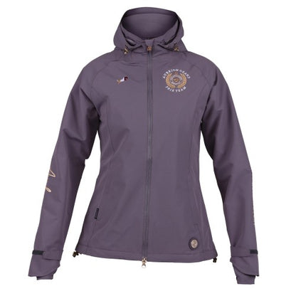 Front - Aubrion Girls Team Young Rider Waterproof Jacket