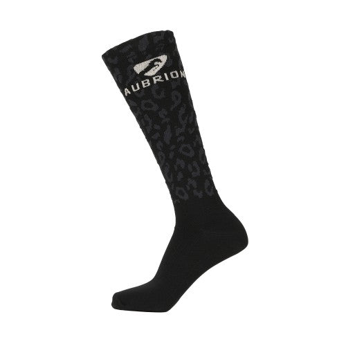 Front - Aubrion Unisex Adult Performance Leopard Print Boot Socks