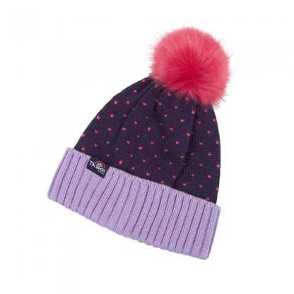 Front - Tikaboo Childrens/Kids Heart Bobble Beanie