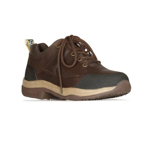 Front - Moretta Womens/Ladies Norvara XGRIP Buffalo Leather Trainers