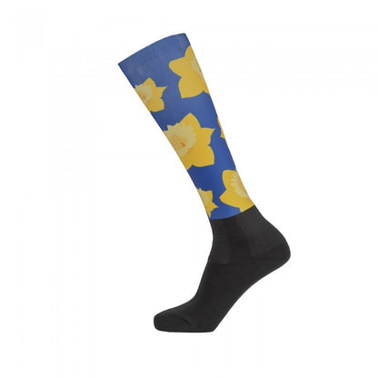 Front - Aubrion Unisex Adult Hyde Park Daffodil Knee High Socks
