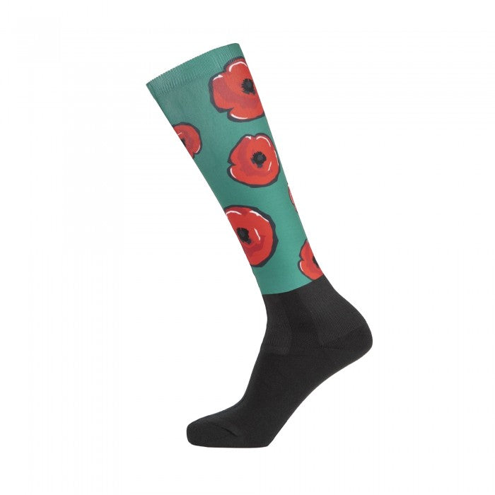 Front - Aubrion Unisex Adult Hyde Park Poppy Knee High Socks