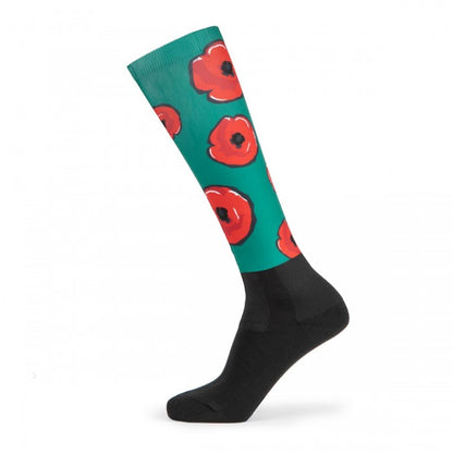 Front - Aubrion Childrens/Kids Hyde Park Poppy Knee High Socks