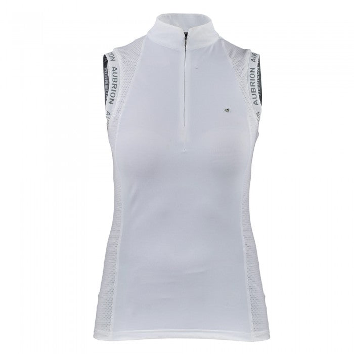 Front - Aubrion Girls Newbel Sleeveless Show Shirt