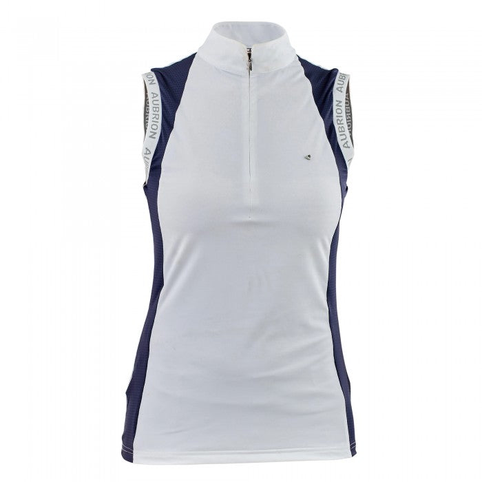 Front - Aubrion Girls Newbel Sleeveless Show Shirt