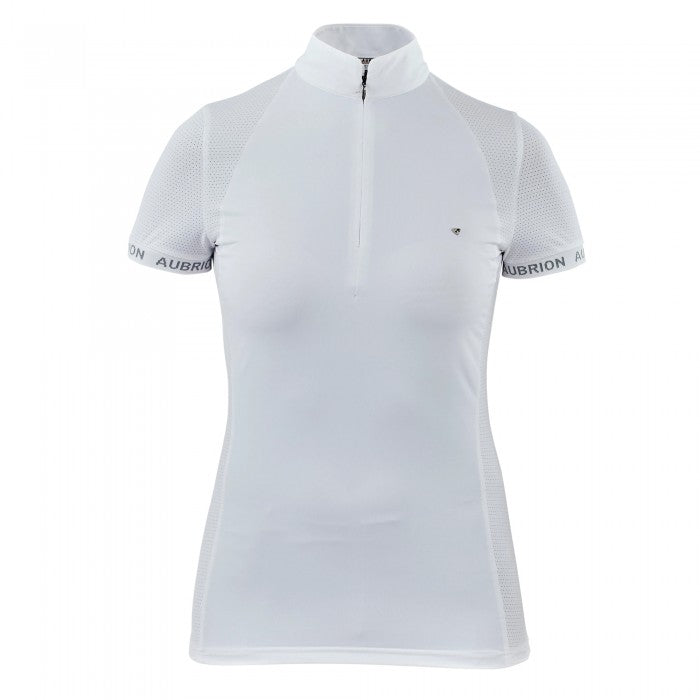 Front - Aubrion Girls Newbel Plain Show Shirt