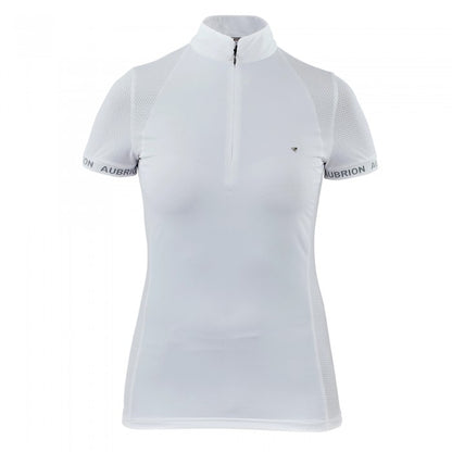 Front - Aubrion Girls Newbel Plain Show Shirt