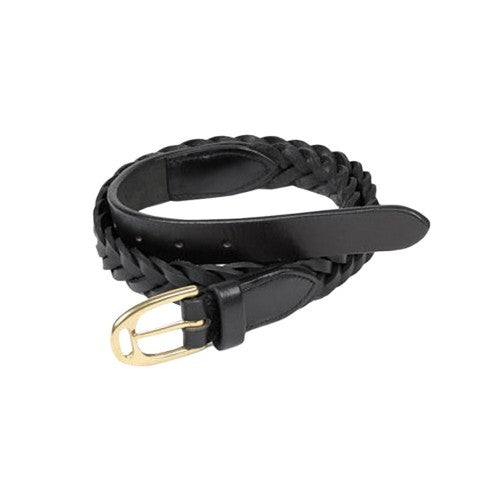Front - Aubrion Womens/Ladies Braided Leather Waist Belt