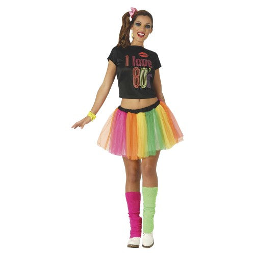 Front - Fiestas Guirca Womens/Ladies I love 80´s Costume