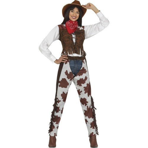 Front - Fiestas Guirca Womens/Ladies Cowboy Costume Set