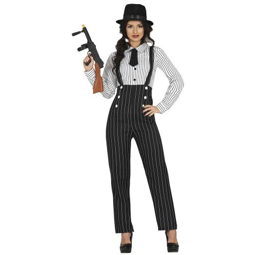 Front - Fiestas Guirca Womens/Ladies Gangster Costume Set