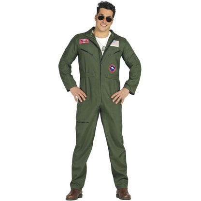 Front - Fiestas Guirca Mens Fighter Pilot Costume