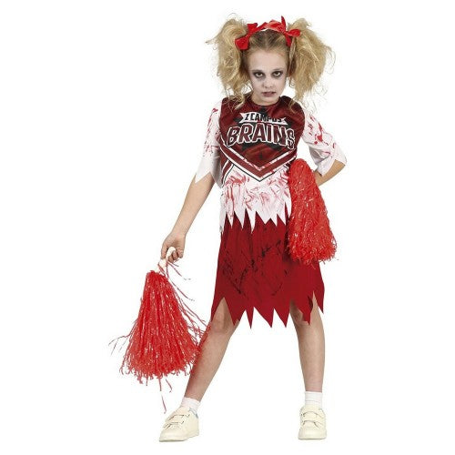 Front - Fiestas Guirca Girls Zombie Cheerleader Costume Set