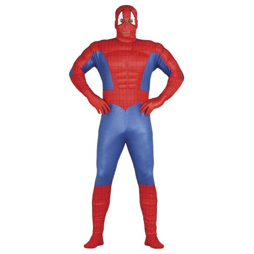 Front - Fiestas Guirca Mens Muscle Superhero Costume Set