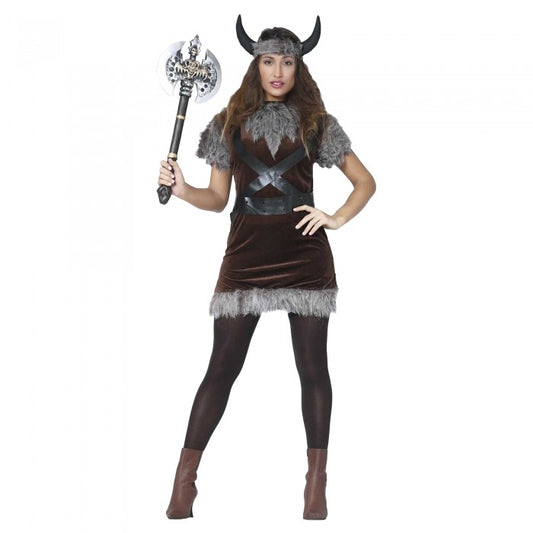 Front - Fiestas Guirca Womens/Ladies Viking Costume Set