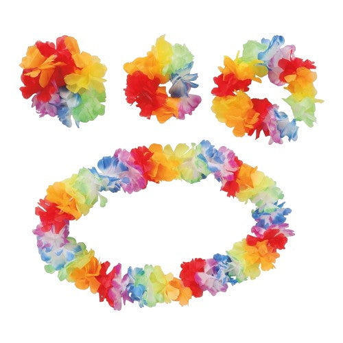 Front - Fiestas Guirca Unisex Adult Hawaiian Costume Accessory Set