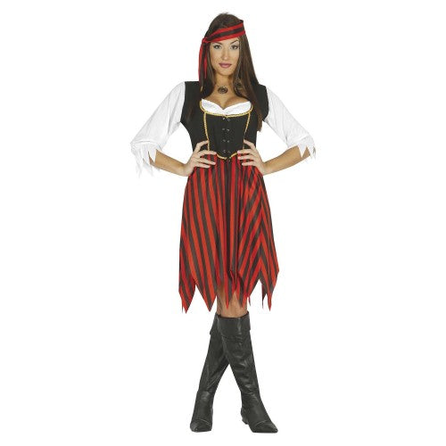 Front - Fiestas Guirca Womens/Ladies Overseas Pirate Costume Set