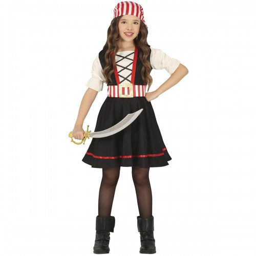 Front - Fiestas Guirca Girls Freshwater Corsair Costume Set