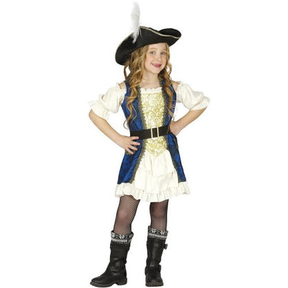 Front - Fiestas Guirca Girls Captain Costume Set