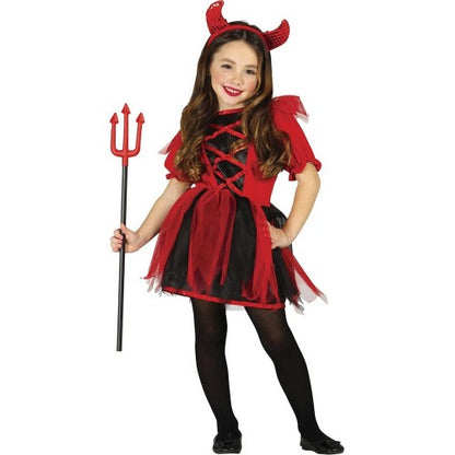 Front - Fiestas Guirca Girls Cute Devil Costume Set