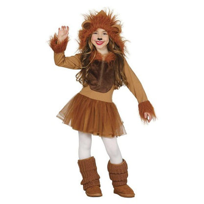 Front - Fiestas Guirca Girls Lioness Costume Set