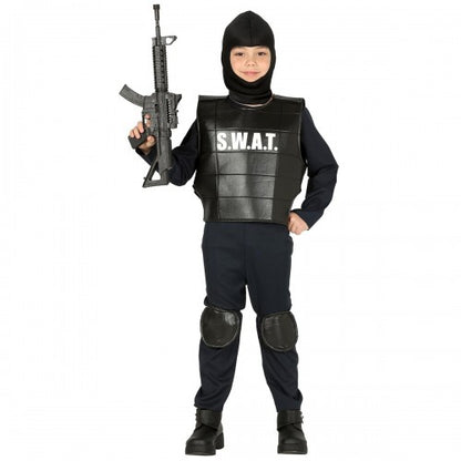 Front - Fiestas Guirca Boys Swat Police Costume Set