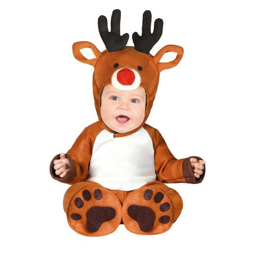 Front - Fiestas Guirca Baby Reindeer Christmas Costume Set