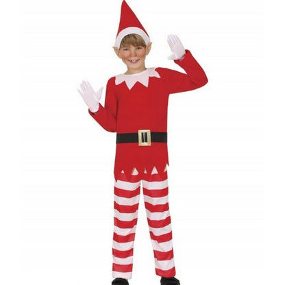 Front - Fiestas Guirca Boys Naughty Elf Christmas Costume Set