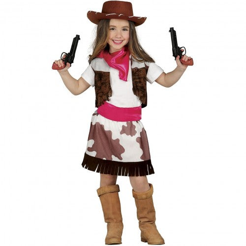 Front - Fiestas Guirca Girls Cowgirl Costume Set