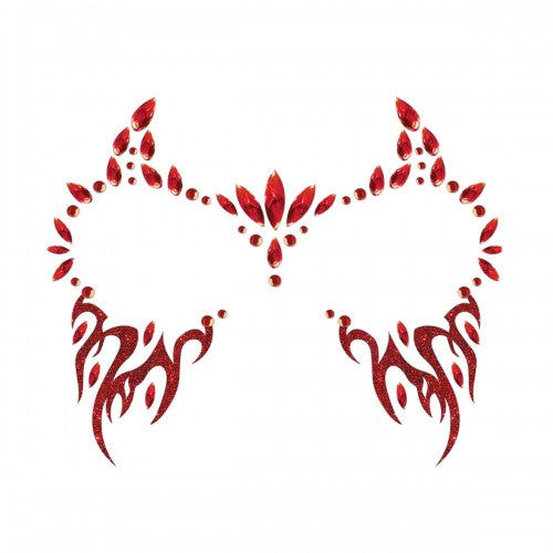 Front - Fiestas Guirca Devil Halloween Self Adhesive Face Jewels