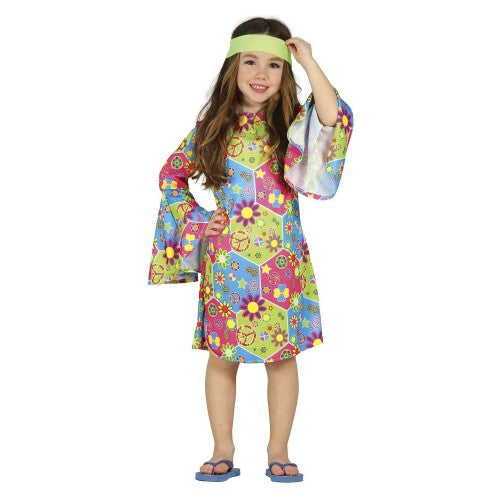 Front - Fiestas Guirca Girls Hippy Costume Set