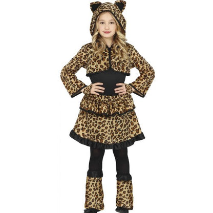 Front - Fiestas Guirca Girls Leopard Print Costume