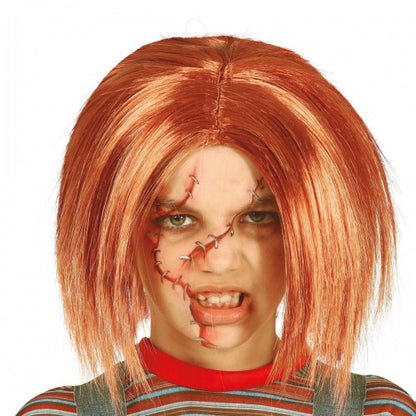 Front - Fiestas Guirca Childrens/Kids Killer Doll Costume Wig
