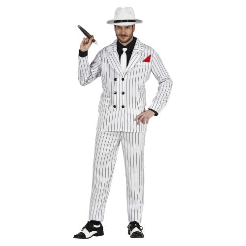 Front - Fiestas Guirca Mens Gangster Costume Dress Set