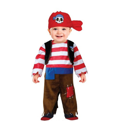 Front - Fiestas Guirca Baby Pirate Costume Set