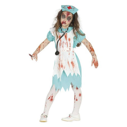 Front - Fiestas Guirca Girls Zombie Nurse Costume Set