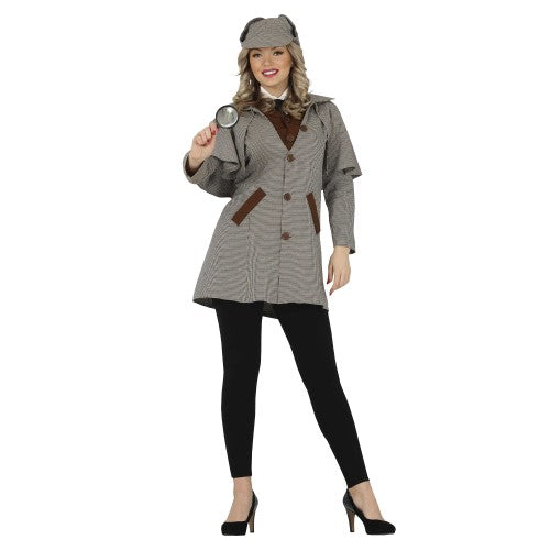 Front - Fiestas Guirca Womens/Ladies Detective Costume Set